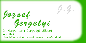 jozsef gergelyi business card